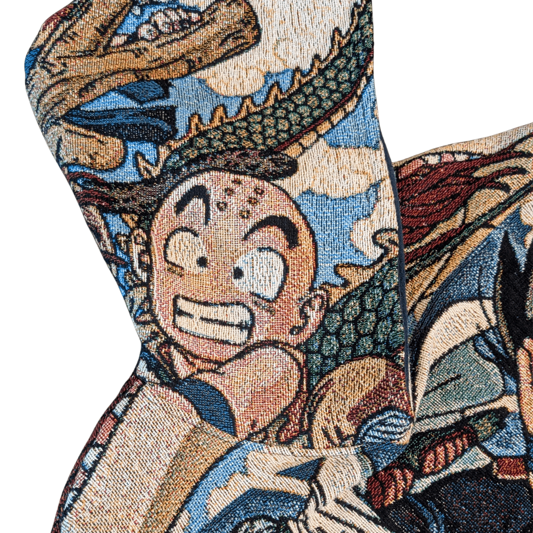 One - of - One Handmade Dragon Ball Z Fleece Hoodie (XL) - Goth Cloth Co.