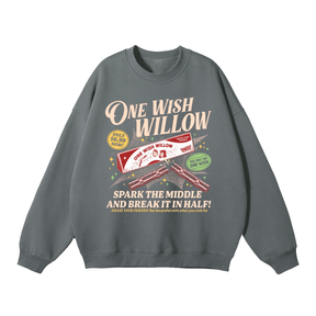 One Wish Willow Vintage Fleeced Sweatshirt - Goth Cloth Co.gymwear260813PODRA0868006