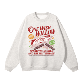 One Wish Willow Vintage Fleeced Sweatshirt - Goth Cloth Co.gymwear260813PODRA0871001