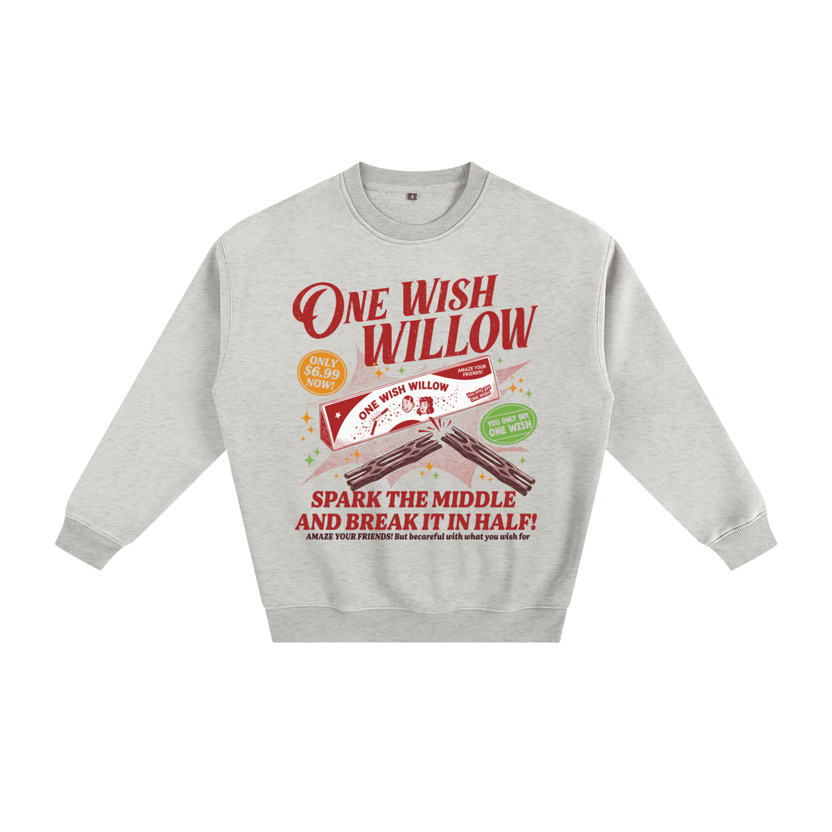 One Wish Willow Vintage Fleeced Sweatshirt - Goth Cloth Co.gymwear260813PODRA0871001