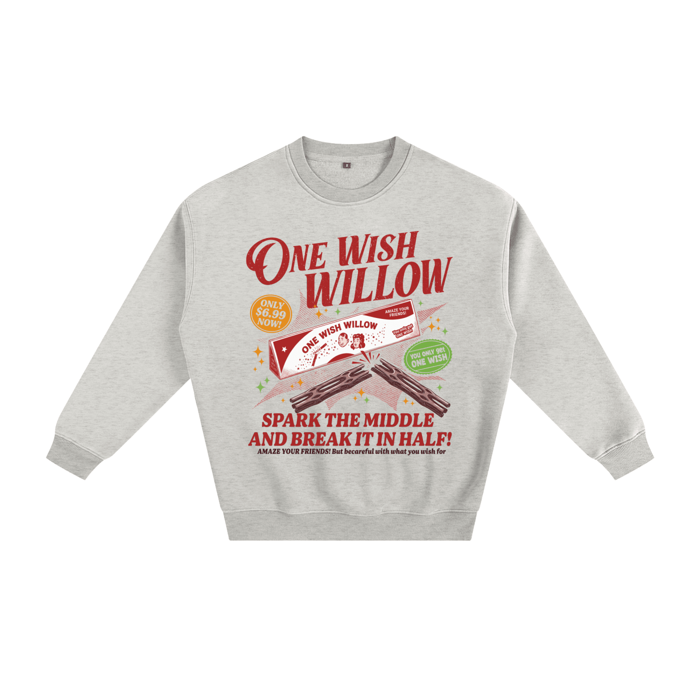 One Wish Willow Vintage Fleeced Sweatshirt - Goth Cloth Co.gymwear260813PODRA0871001