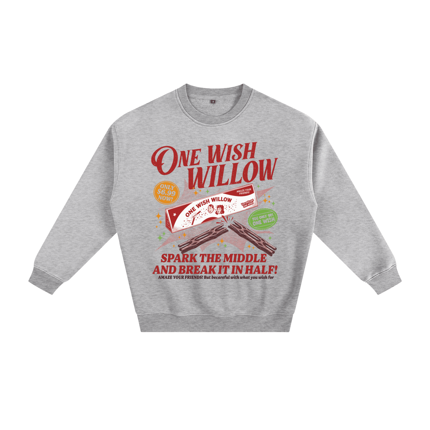 One Wish Willow Vintage Fleeced Sweatshirt - Goth Cloth Co.gymwear260813PODRA0871006