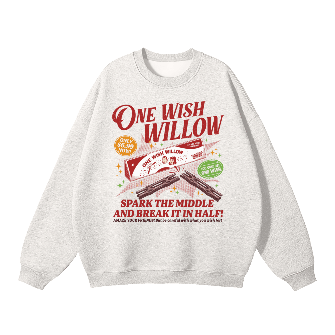 One Wish Willow Vintage Fleeced Sweatshirt