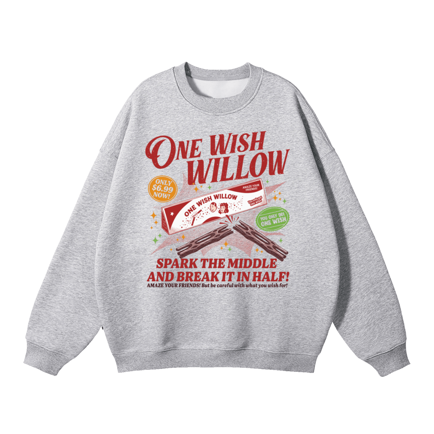 One Wish Willow Vintage Fleeced Sweatshirt