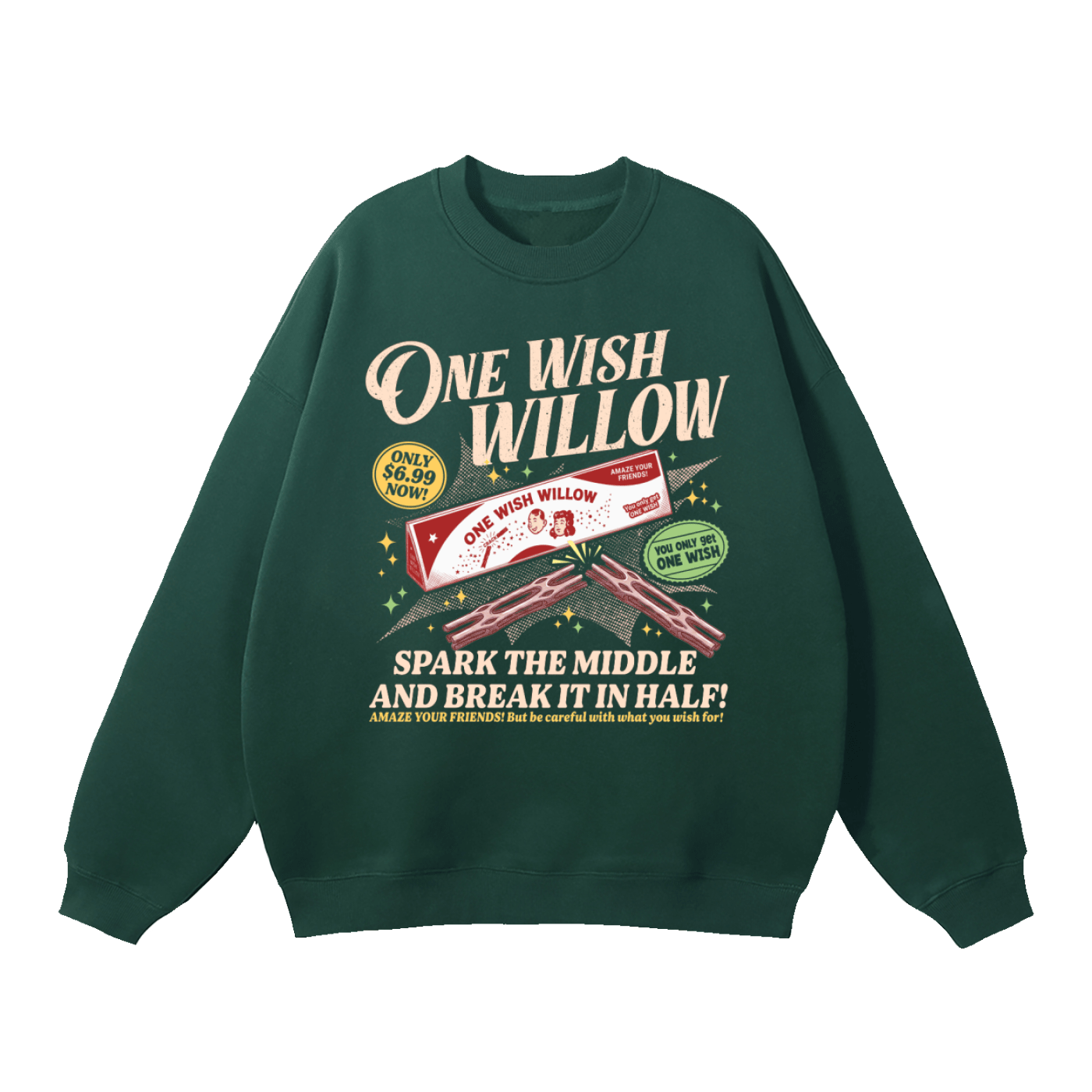 One Wish Willow Vintage Fleeced Sweatshirt