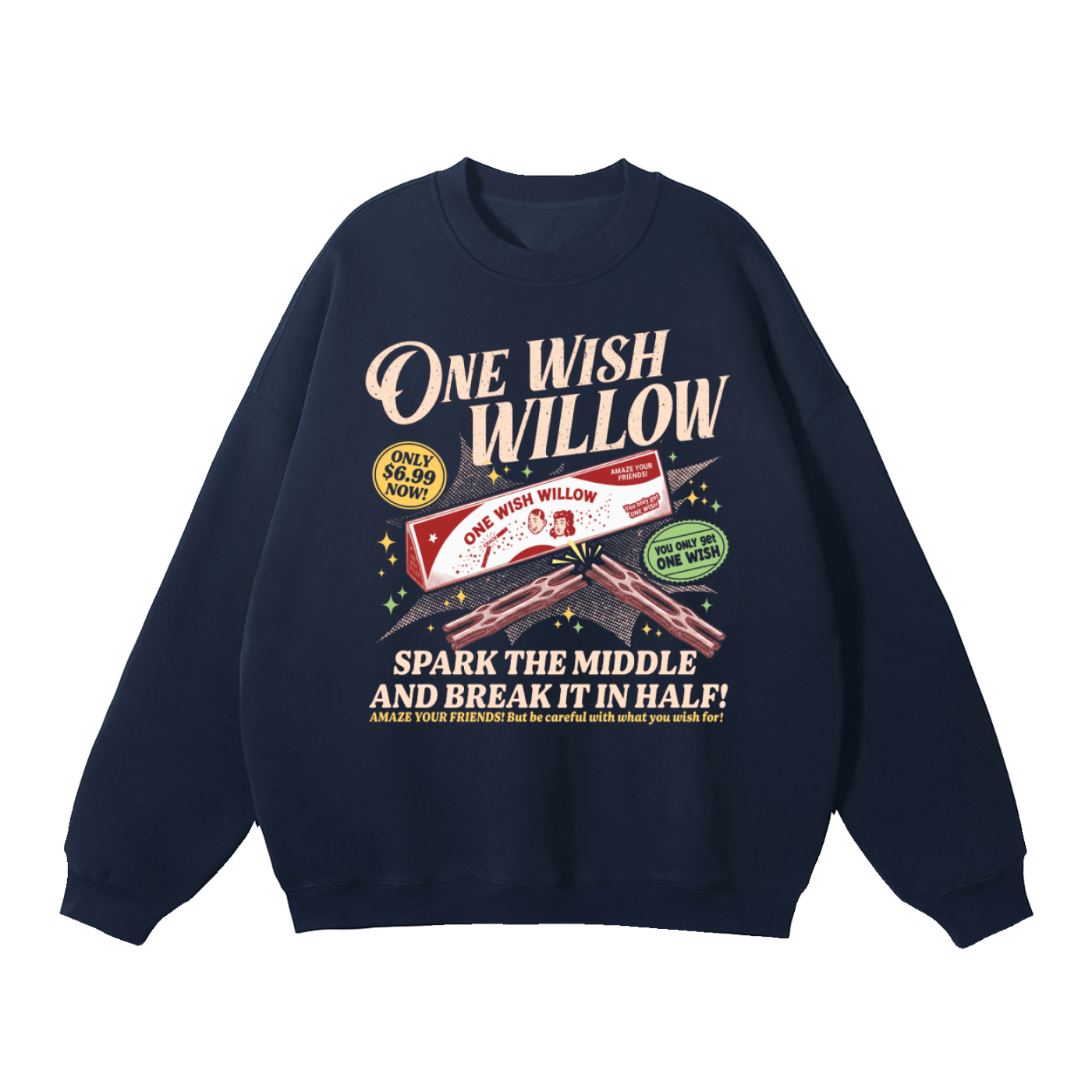 One Wish Willow Vintage Fleeced Sweatshirt