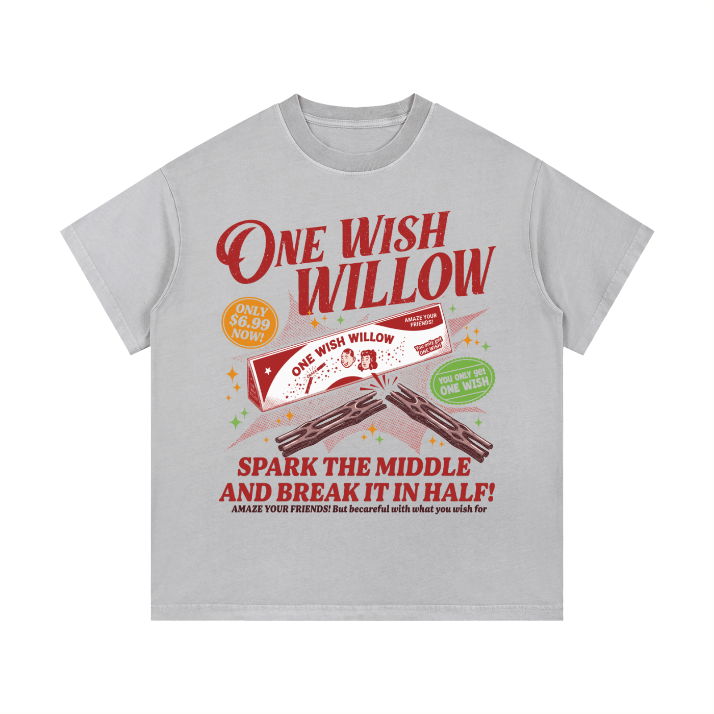 One Wish Willow Vintage Wash Cotton T-Shirt - Goth Cloth Co.gymwear260813PODPQ0802001