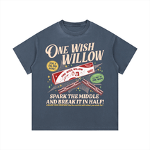 One Wish Willow Vintage Wash Cotton T-Shirt - Goth Cloth Co.gymwear261010PODPQ1812#011