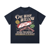 One Wish Willow Vintage Wash Cotton T-Shirt - Goth Cloth Co.gymwear261010PODPQ1812#016
