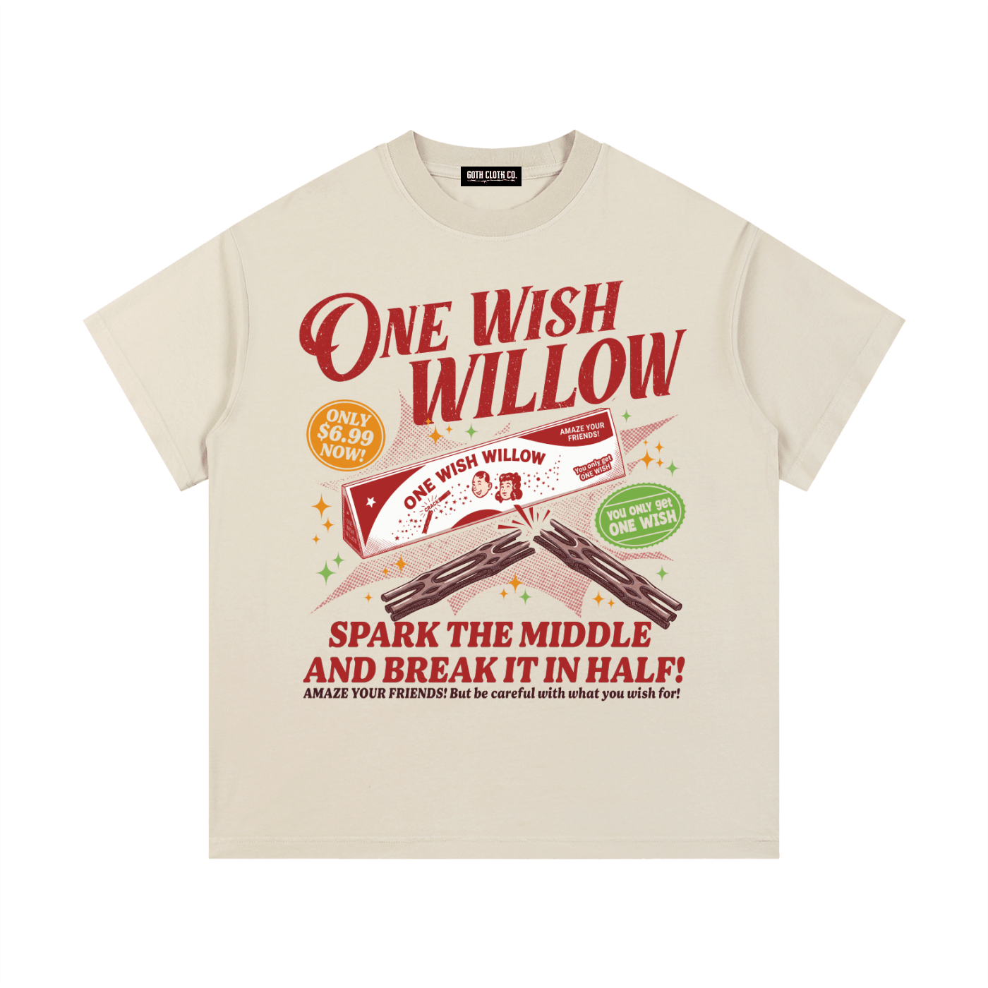 One Wish Willow Vintage Wash Cotton T-Shirt