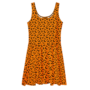 Orange Eclipse Skater Dress - Goth Cloth Co.8498972_9613
