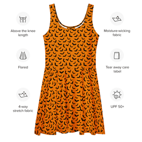Orange Eclipse Skater Dress - Goth Cloth Co.8498972_9613