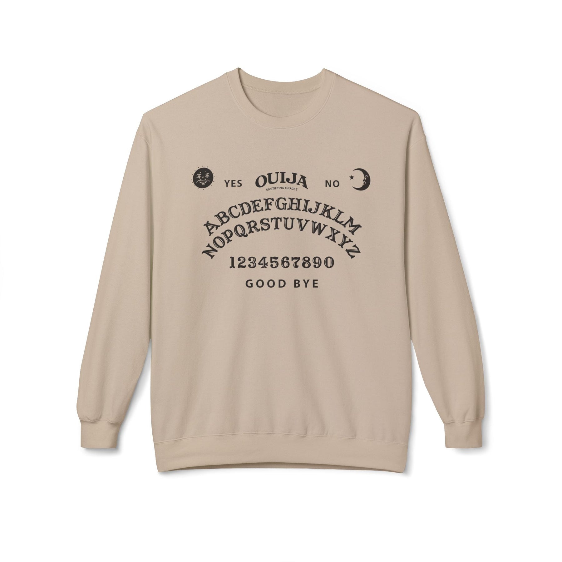 Ouija Board Fleece Crewneck Sweatshirt Gothic Fashion