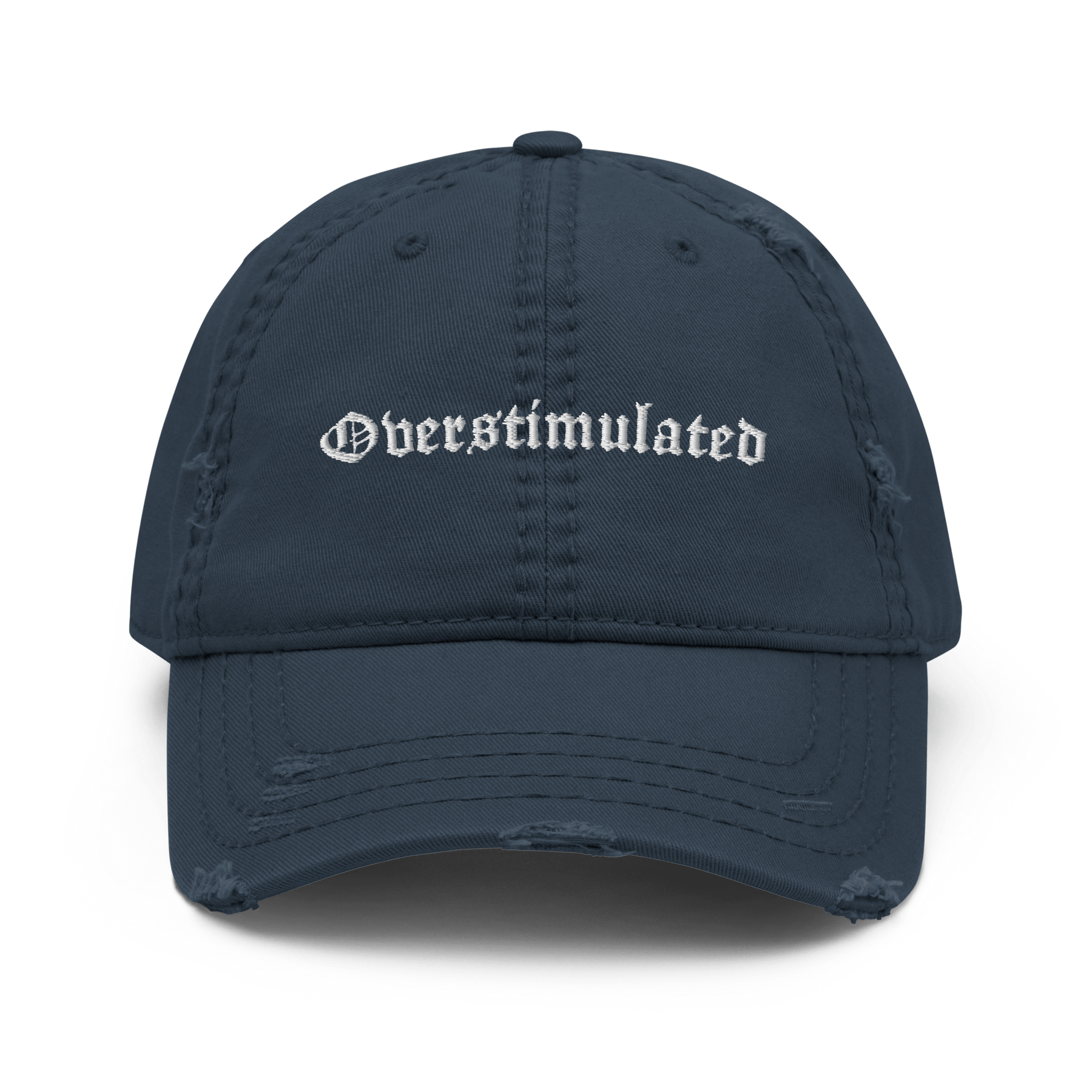 Overstimulated Distressed Dad Hat - Goth Cloth Co.3534525_10991