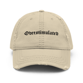 Overstimulated Distressed Dad Hat - Goth Cloth Co.3749848_10993