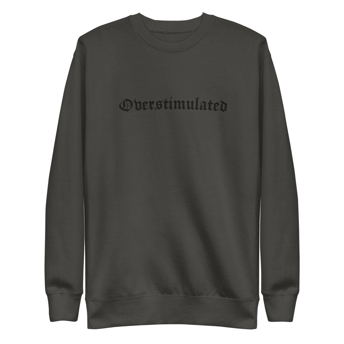 Overstimulated Embroidered Sweatshirt - Goth Cloth Co.9719745_20363