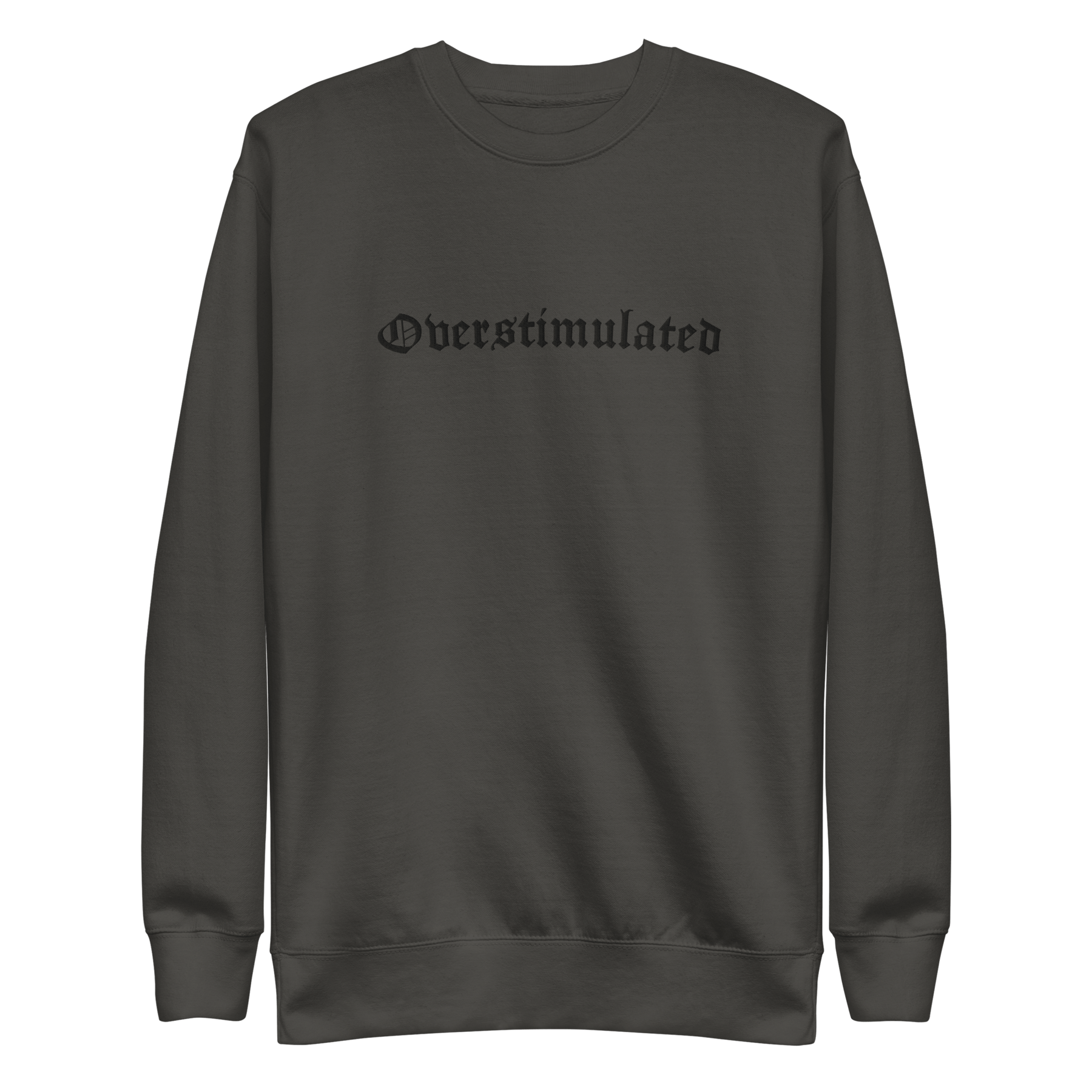 Overstimulated Embroidered Sweatshirt - Goth Cloth Co.9719745_20363