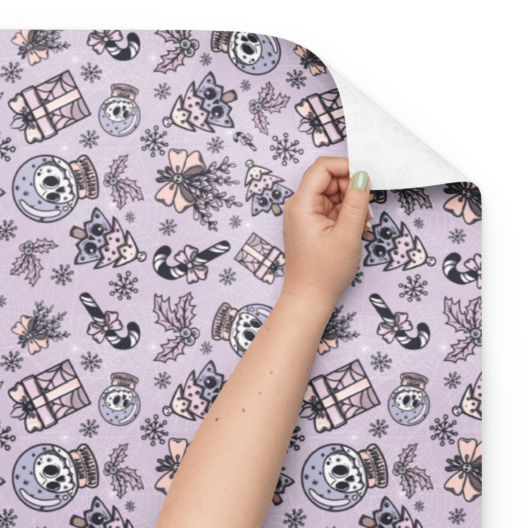 Pastel Goth Spooky Holiday Gift Wrap (3 Sheets) - Goth Cloth Co.1447648_17373