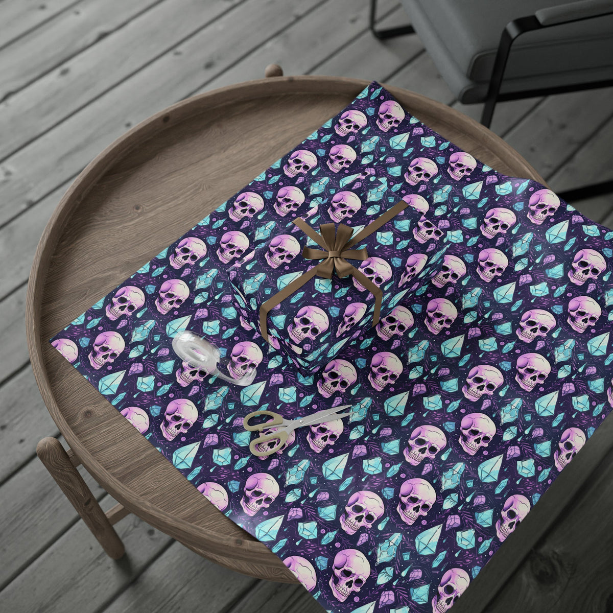 Pastel Purple Gothic Wrapping Paper: Skulls & Crystals - Goth Cloth Co.Home Decor27253062850800145708