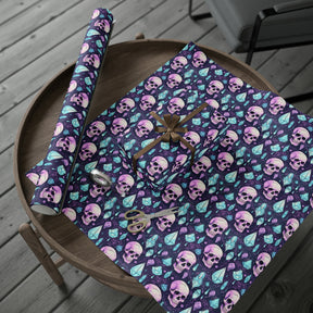 Pastel Purple Gothic Wrapping Paper: Skulls & Crystals - Goth Cloth Co.Home Decor63474464734791373651