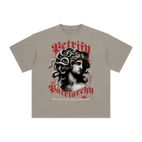 Petrify the Patriarchy Enzyme Washed T-Shirt - Goth Cloth Co.260128PODPQ1533006