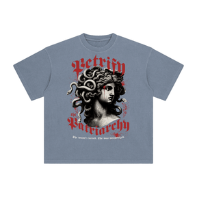 Petrify the Patriarchy Enzyme Washed T-Shirt - Goth Cloth Co.260128PODPQ1533011