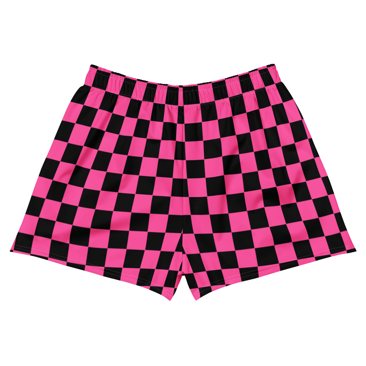 Pink Checkered Unisex Unlined Swim Trunks - Goth Cloth Co.4140229_9804