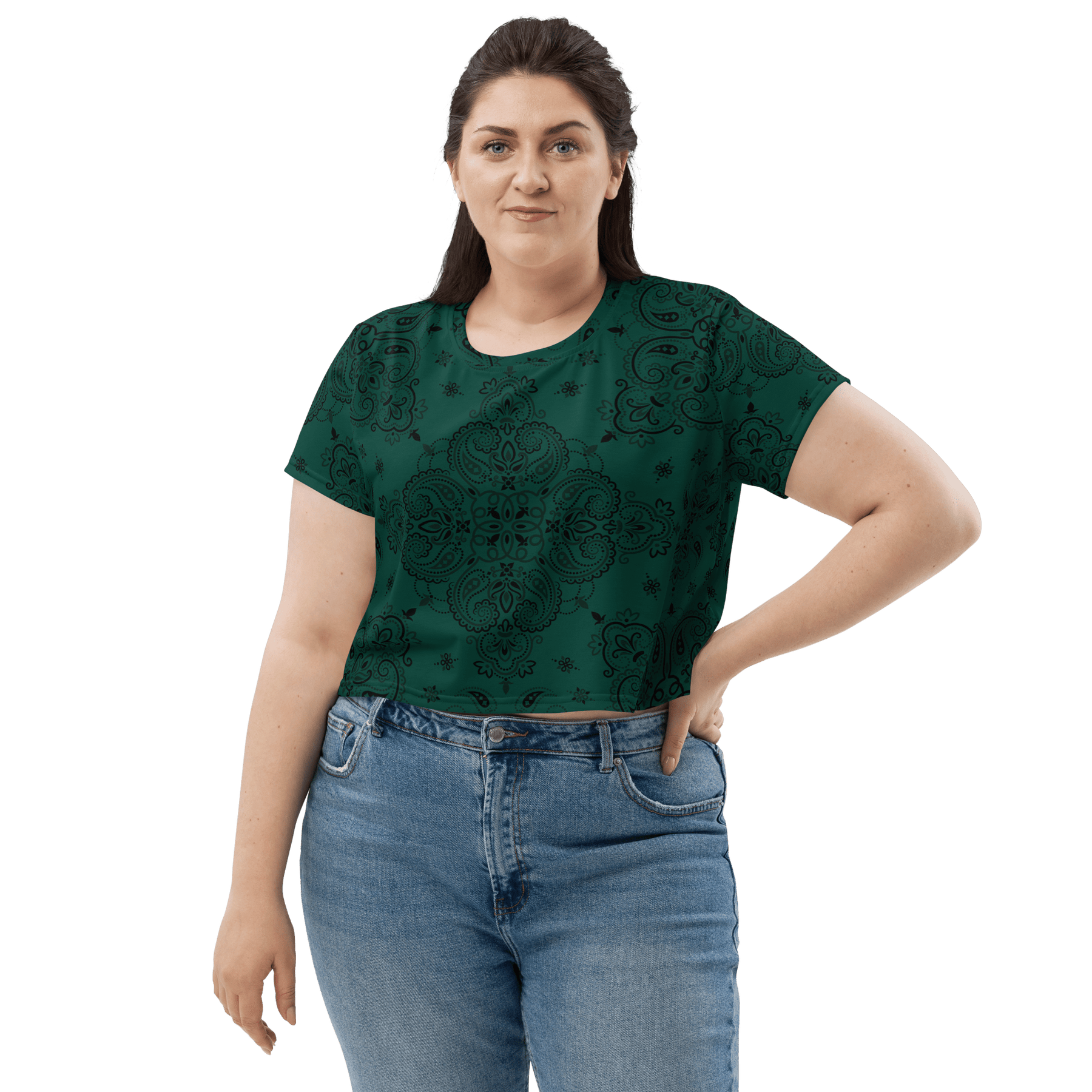 Poison Paisley Crop Top - Goth Cloth Co.2974040_9340