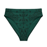 Poison Paisley High Waisted Sport Bikini Bottom - Goth Cloth Co.1555137_12042