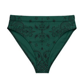Poison Paisley High Waisted Sport Bikini Bottom - Goth Cloth Co.1555137_12042