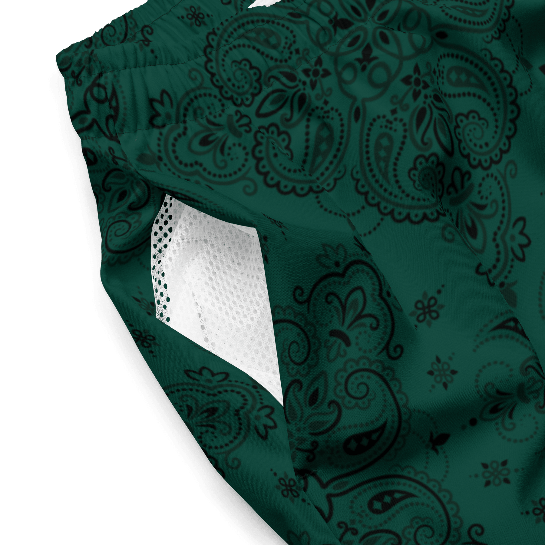 Poison Paisley Men's Lined Swim Trunks - Goth Cloth Co.2778517_14636