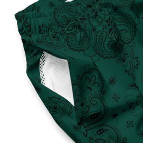 Poison Paisley Men's Lined Swim Trunks - Goth Cloth Co.2778517_14636