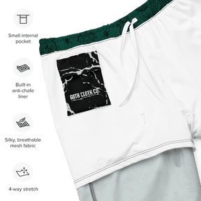 Poison Paisley Men's Lined Swim Trunks - Goth Cloth Co.2778517_14636