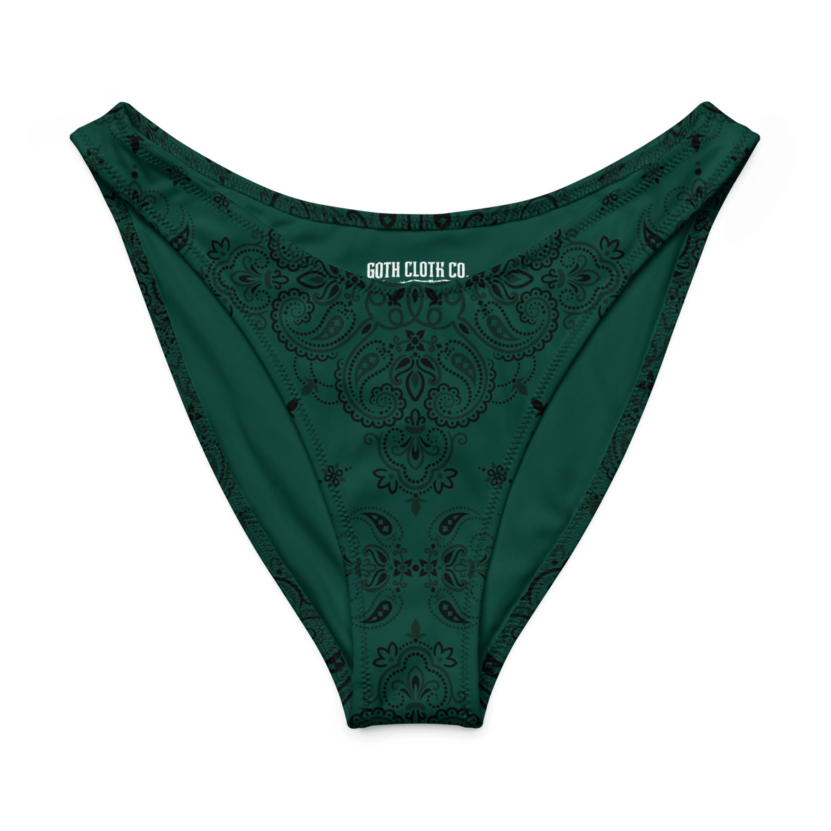 Poison Paisley V - Cut Bikini Bottom - Goth Cloth Co.8503545_22693
