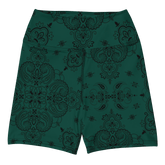 Poison Pasley Yoga Shorts - Goth Cloth Co.5591356_9079