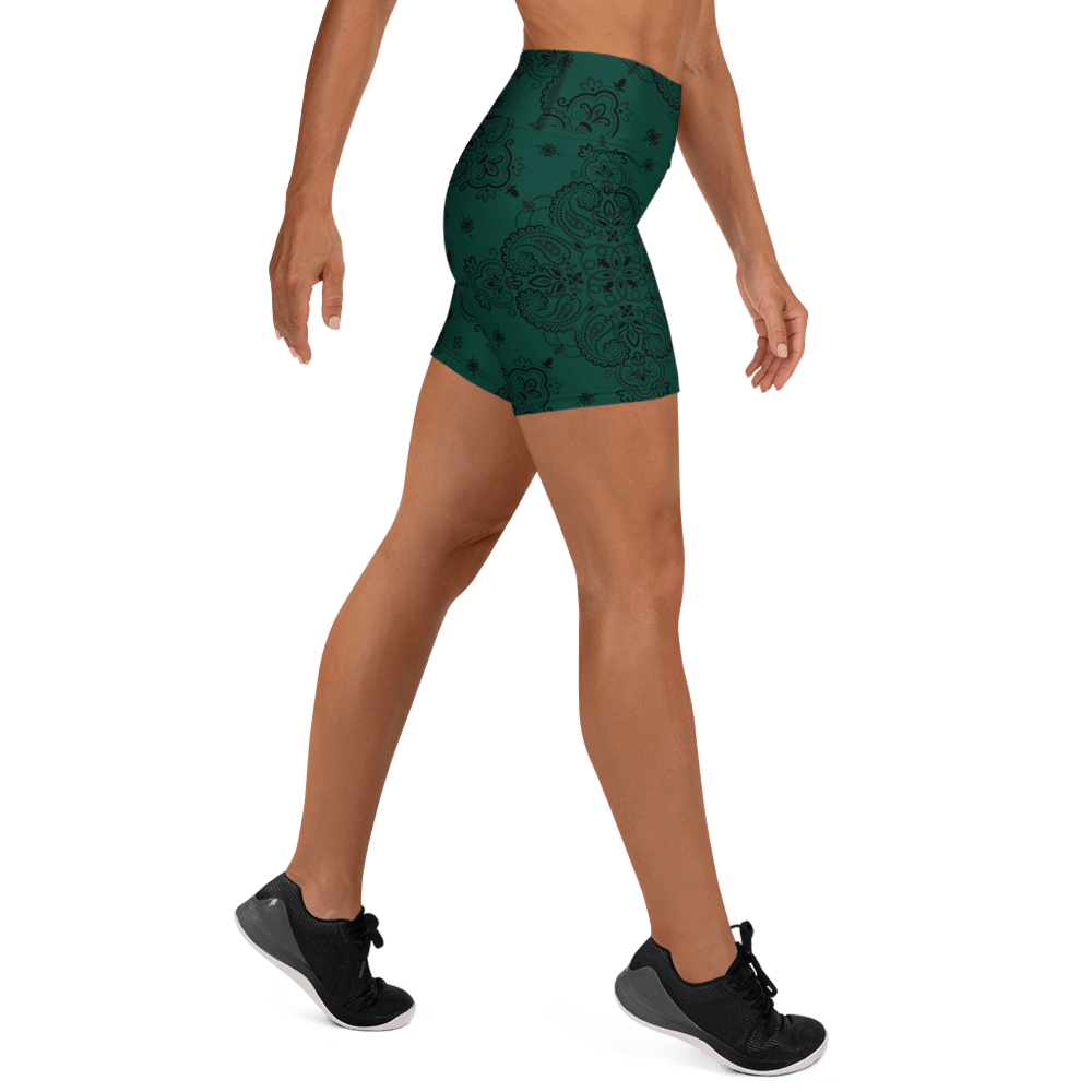 Poison Pasley Yoga Shorts - Goth Cloth Co.5591356_9079