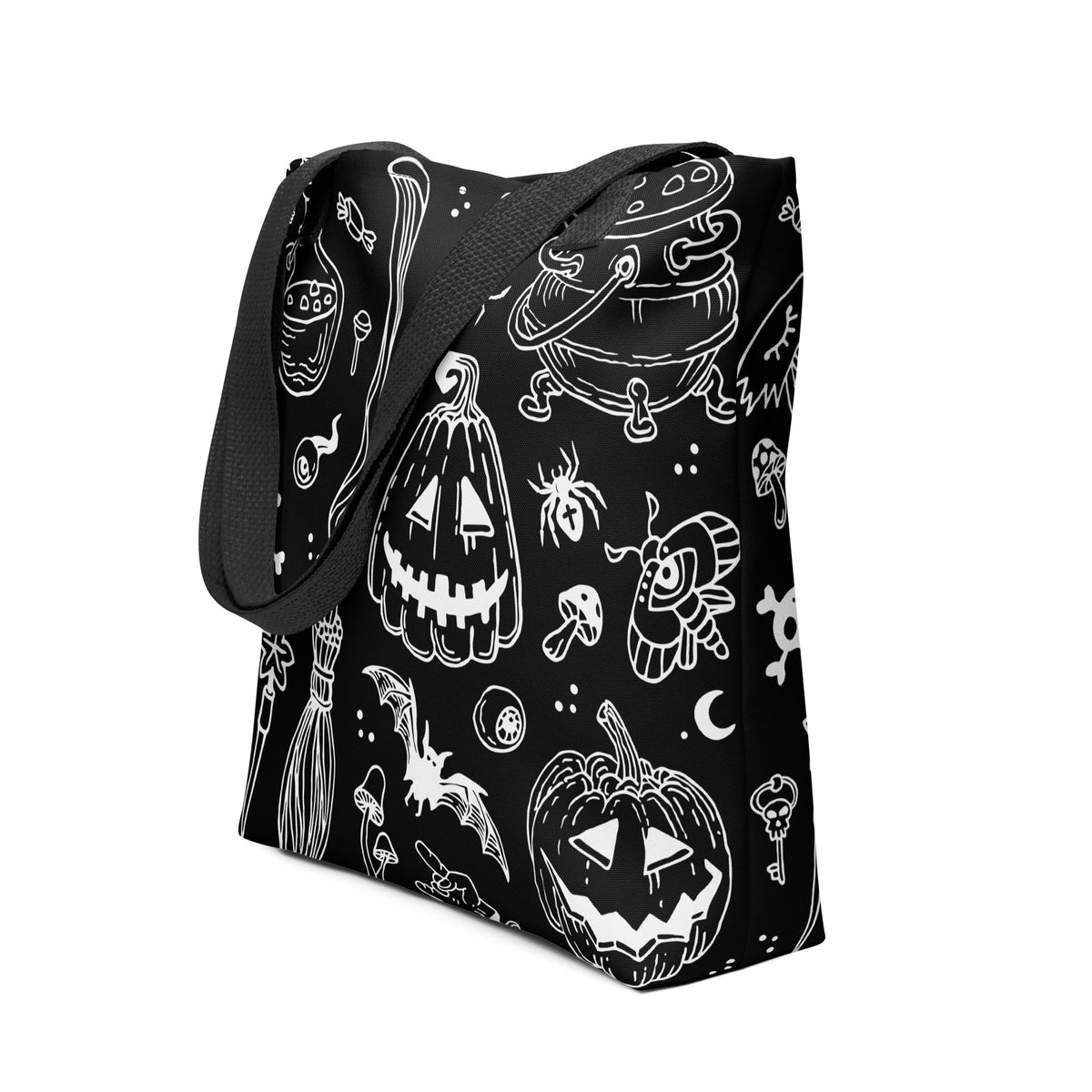 Gothic Canvas Tote Bag - Witchy & Stylish Reusable Shopping Bag For Women