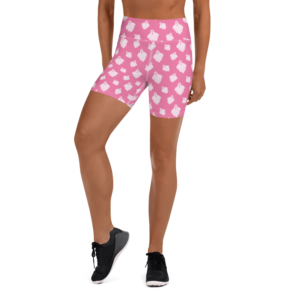 Pretty in Ghosts Yoga Shorts - Goth Cloth Co.3670340_9079