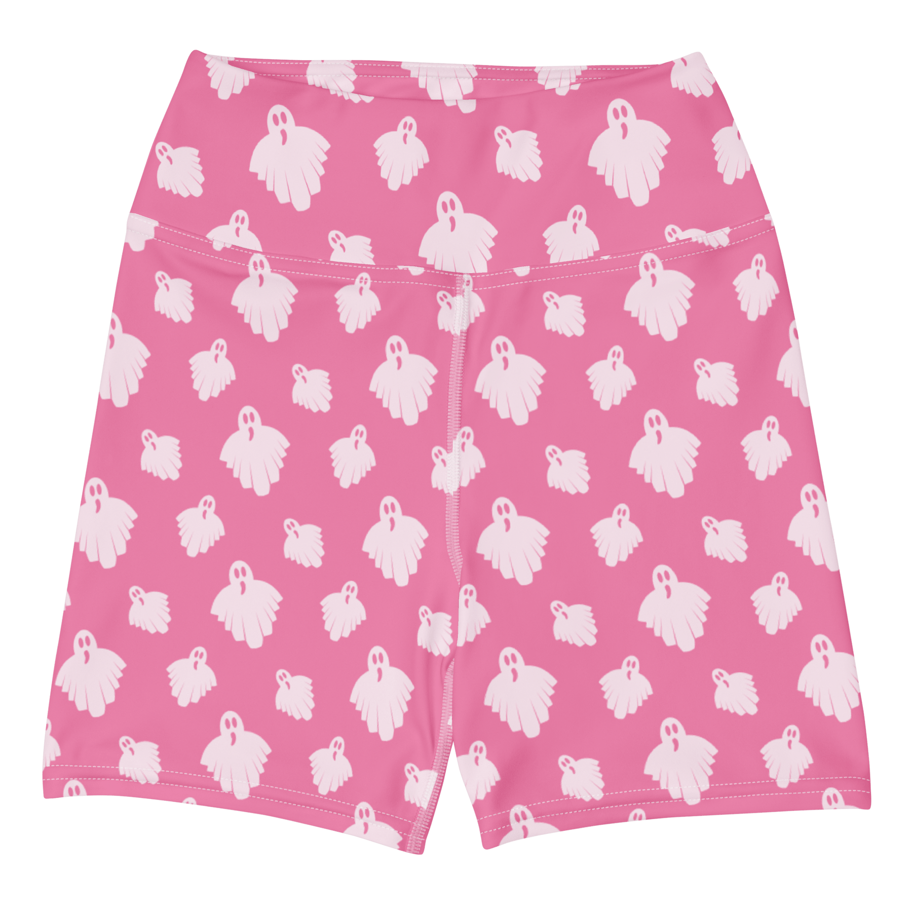 Pretty in Ghosts Yoga Shorts - Goth Cloth Co.3670340_9079