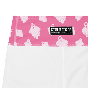 Pretty in Ghosts Yoga Shorts - Goth Cloth Co.3670340_9079