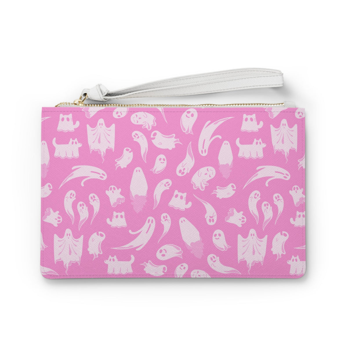 Pretty in Pink Ghost Skull Clutch Bag - Goth Cloth Co.Bags14088117924562930551