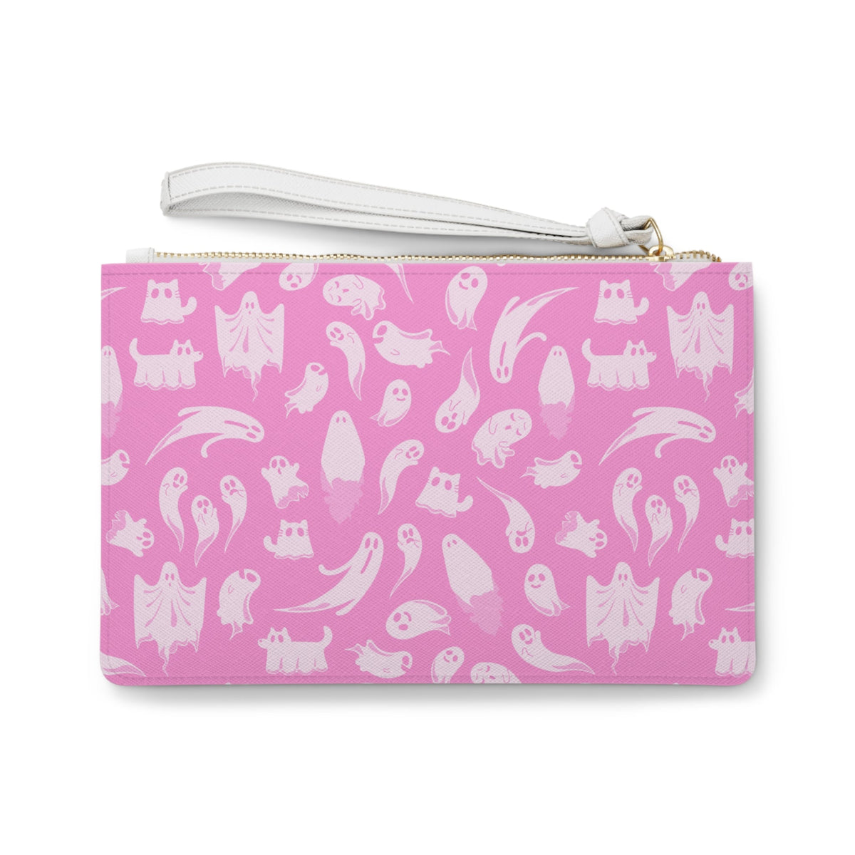 Pretty in Pink Ghost Skull Clutch Bag - Goth Cloth Co.Bags14088117924562930551