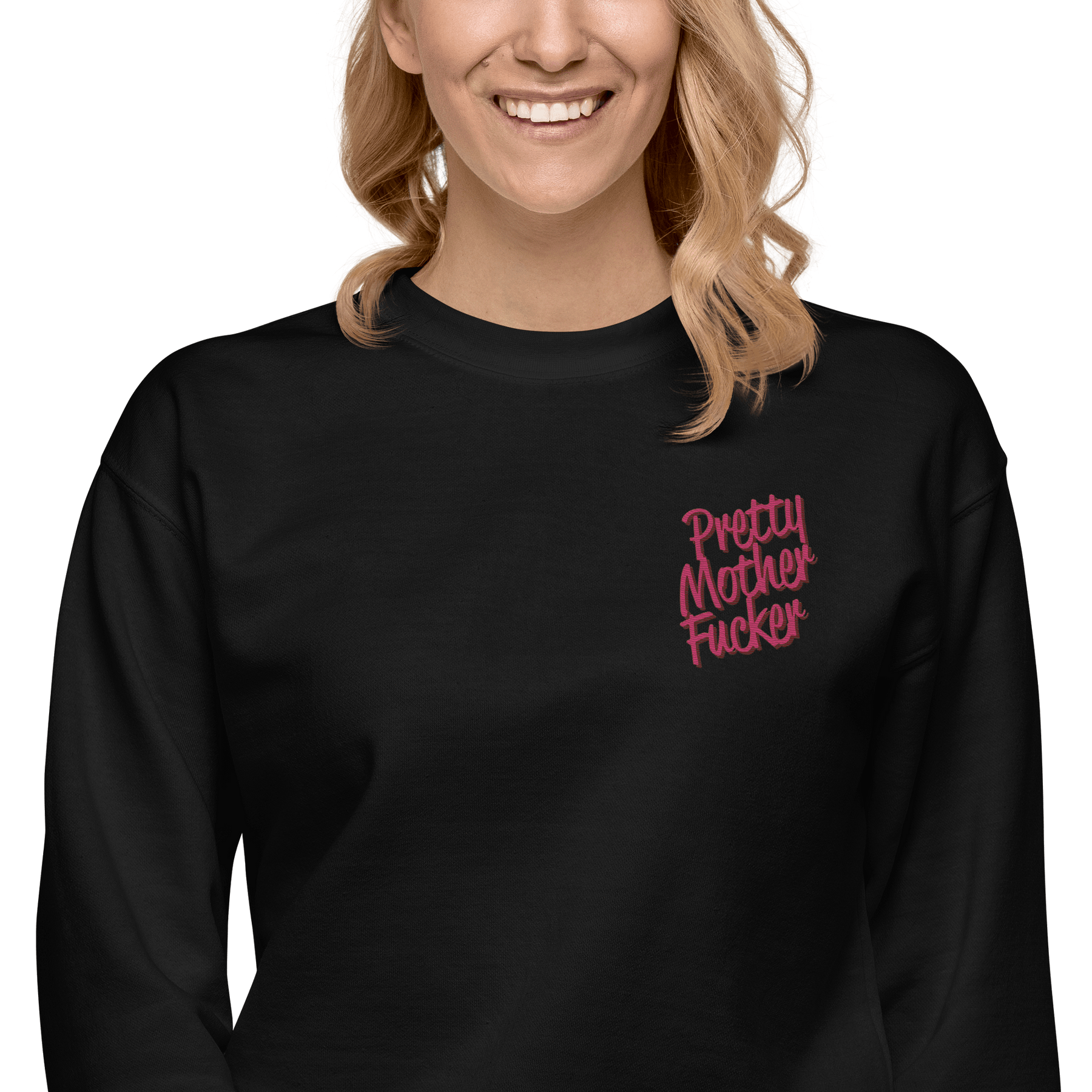 Pretty Mother Fucker Embroidered Unisex Sweatshirt - Goth Cloth Co.2010756_11254