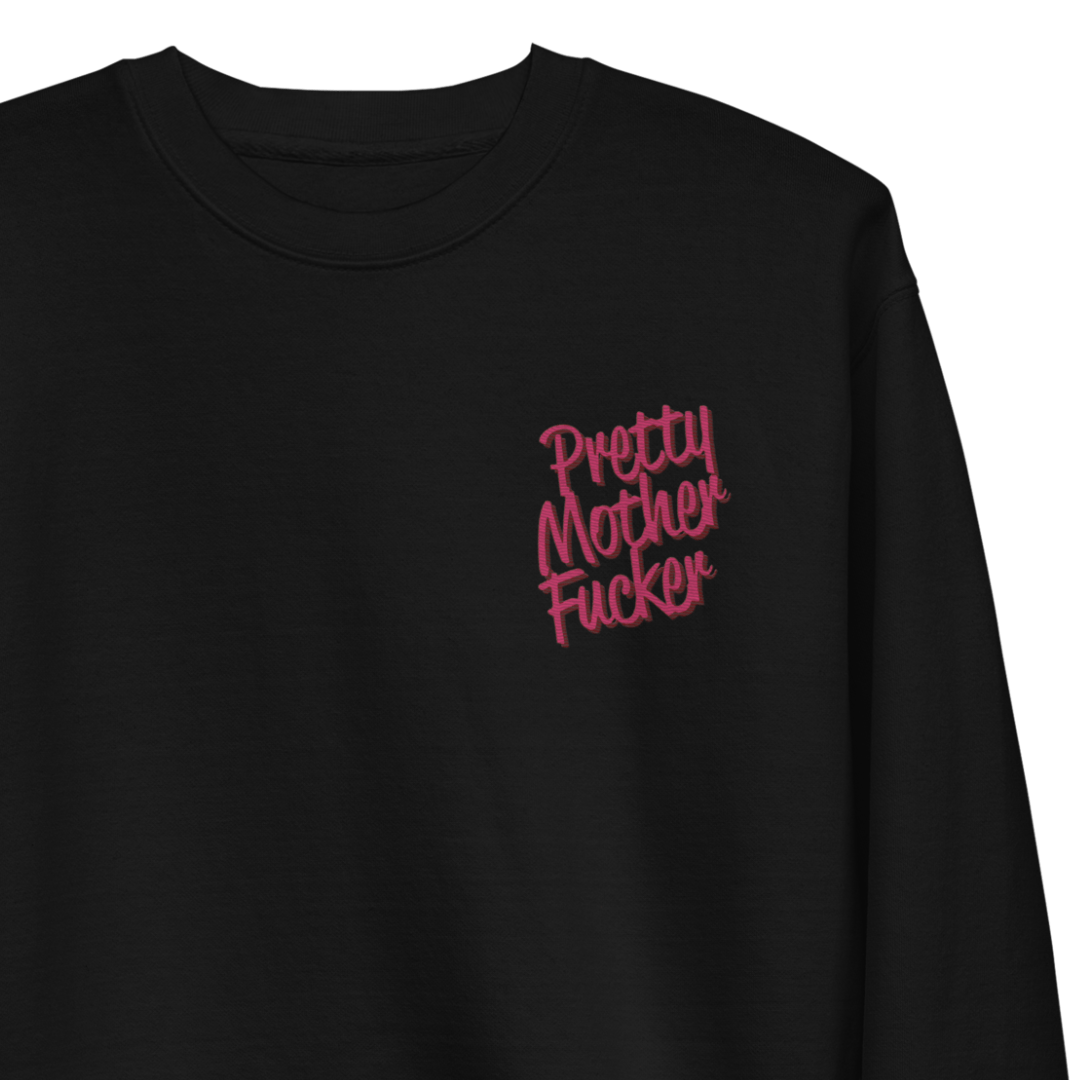 Pretty Mother Fucker Embroidered Unisex Sweatshirt - Goth Cloth Co.2010756_11254