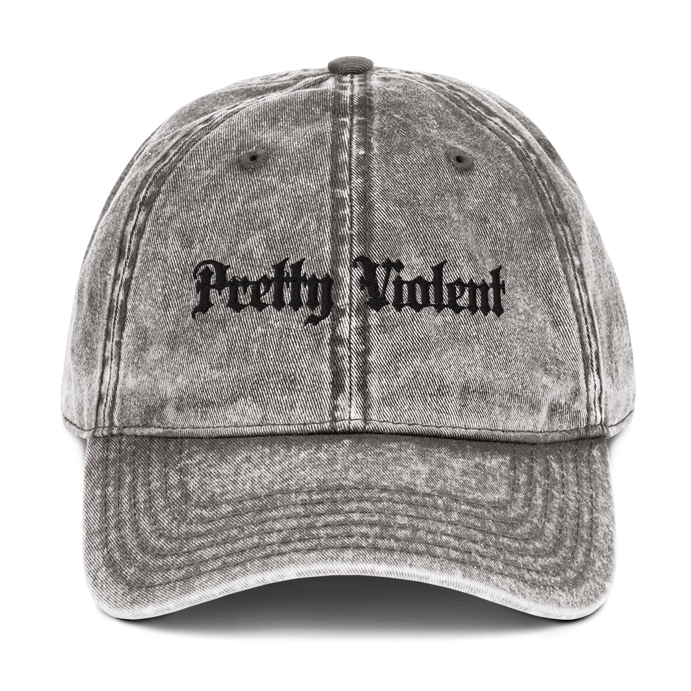 Pretty Violent Acid Wash Dad Cap - Goth Cloth Co.6394043_10803