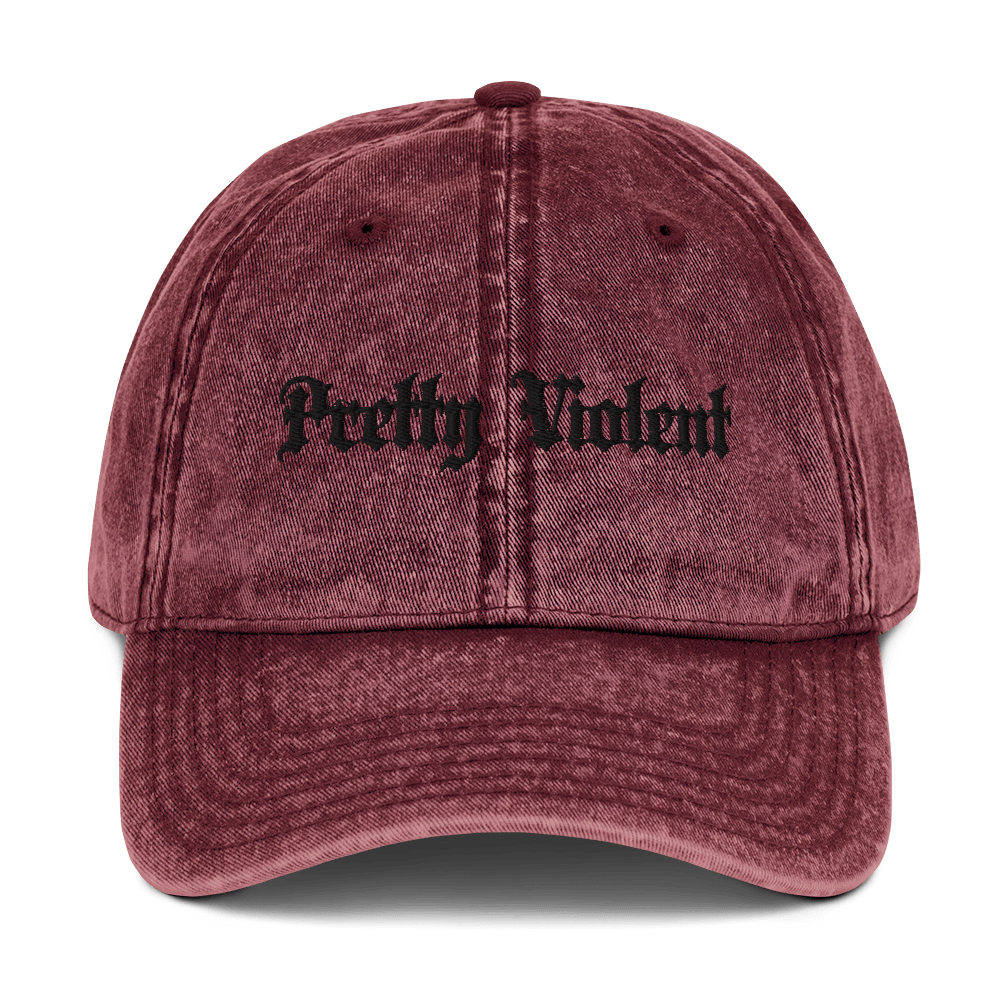 Pretty Violent Acid Wash Dad Cap - Goth Cloth Co.6394043_9793
