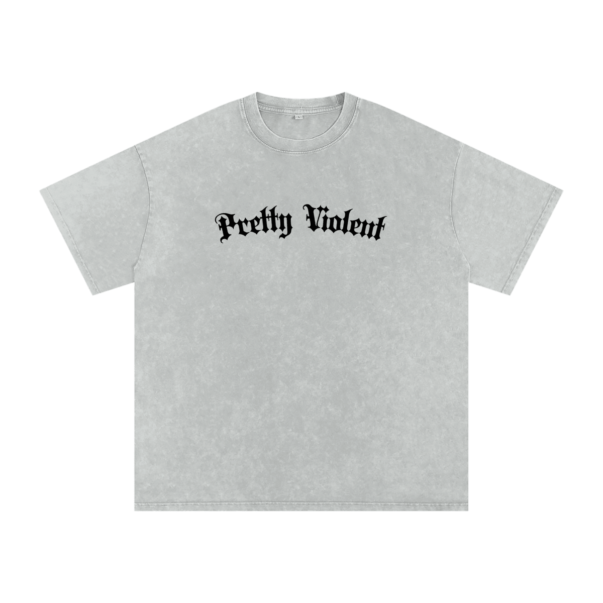 Pretty Violent Acid Wash Oversized Tee - Goth Cloth Co.260730PODPQ1141001