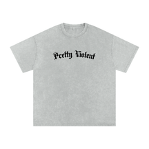 Pretty Violent Acid Wash Oversized Tee - Goth Cloth Co.260730PODPQ1141001