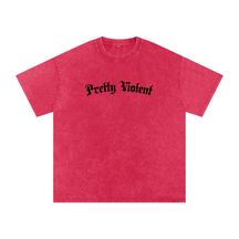 Pretty Violent Acid Wash Oversized Tee - Goth Cloth Co.260730PODPQ1141007