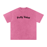 Pretty Violent Acid Wash Oversized Tee - Goth Cloth Co.260730PODPQ1141013